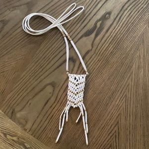 Noonday Collection White and Gold Necklace